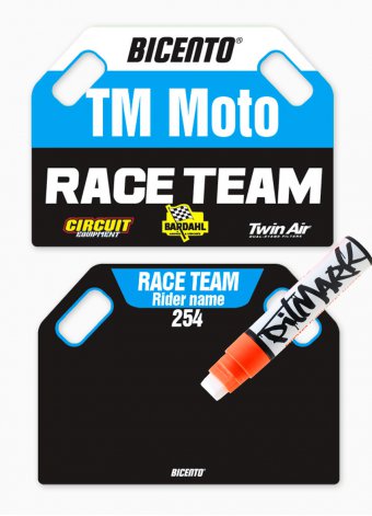 Lavagna segnaletica XL2 Race TM Moto